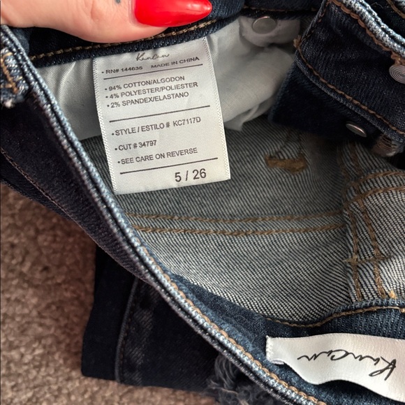 KanCan Distressed Buttonfly Skinny Jeans - Picture 2 of 5